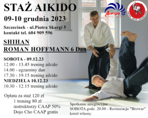 Staż Aikido Szczecinek 9-10.12.2023 @ ul.Piotra Skargi 5