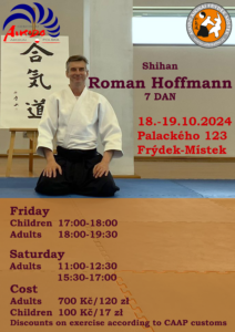 18.-19.10.2024 - Seminarium regionalne we Frydku-Mistku – Shihan Roman Hoffmann 7 DAN @ Palackého 123 | Moravskoslezský kraj | Czechia